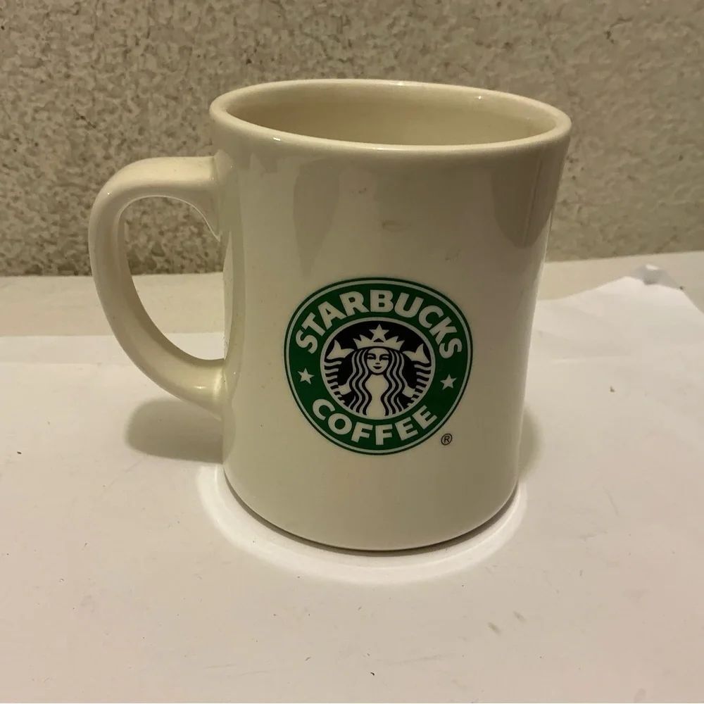Starbucks Barista 16 oz Old & New Siren Logos Mug Pike Place Market First Store